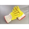 Radnor Large Yellow/White Economy Rubber Palm Coating Wrinkle Finish Canvas