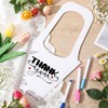 Gilprop 100 Packs Kraft Paper Flowers Gift Bags with Handle