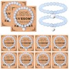 Blosssound 12 Pcs Inspirational Bracelets Gifts Bulk Thank You Cards