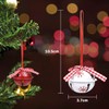 LIHAO Pack of 12 Bells, Snowflakes, Christmas Tree Decorations, Christmas