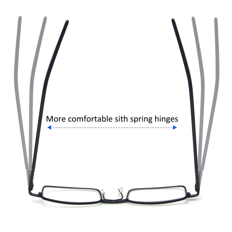 REAVEE 4 Pair Slim Pen Reading Glasses Tube Reader Glasses
