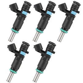 Injectors FJ1067 ANGLEWIDE Fuel Injectors Compatible for 2008-2017 for Volkswagen Beetle, 2007 2008 2009 2010 Bora, 2010 2011 2012 2013 2014 Golf 07K906031C Fuel Injector Set of 5