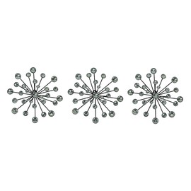 Things2Die4 Jeweled 3D Bursting Star Wall Sculpture Set of 3