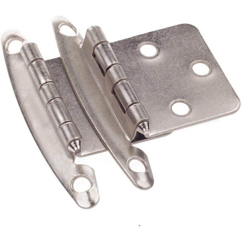 DecoBasics (25 Pairs Pack/50 Pcs) Satin Nickel, Non Self Closing/Free