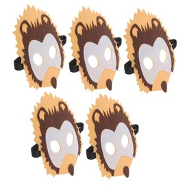SUPVOX 5Pcs Cartoon Animal Masks for Non Woven Cosplay Masks for Parties and Parent Activities Lifelike Animal Designs Lightweight and Reusable