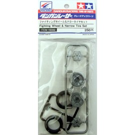Fighting Wheel and Narrow Tire Set Dangun Racers Tune-up Parts by Tamiya