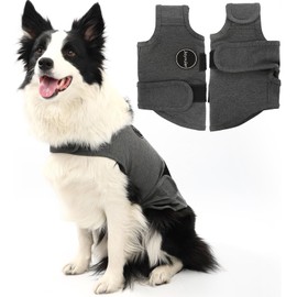 Jaynuier Dog Anxiety Relief Calming Vest, Dog Anxiety Jacket, Skin-Friendly Thunder Jacket