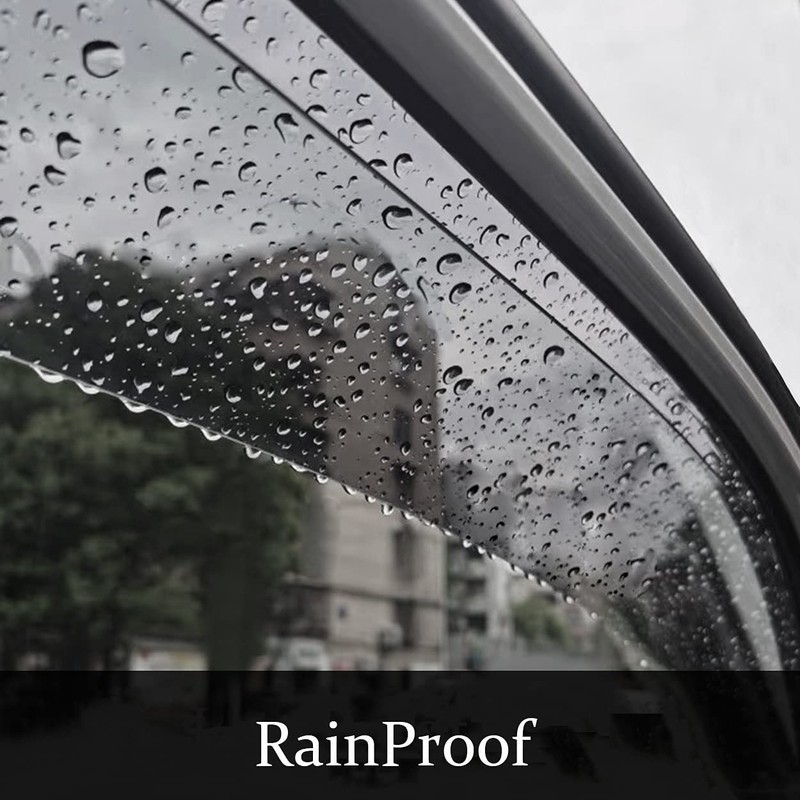 Lifeinfinity Original 4pcs Wind Deflector, Outside Mount Tape-On Rain Guards