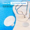 Pool Anchor Sockets Cover, Designed to Fill and Cover The