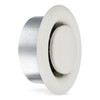 calimaero® TVSA Round Ceiling Vent Cover 100mm, Adjustable Air Valve