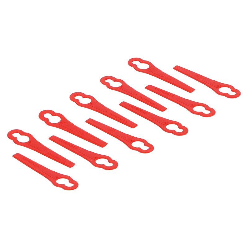 100Pcs Plastic Trimming Blades Lawn Mower Gourd Type Cutting Replacement