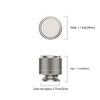 Amerdeco 10 Pack Brushed Satin Nickel Knurled Cabinet Knobs Kitchen