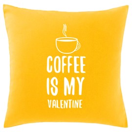 Hippowarehouse Coffee is my valentine Printed bedroom accessory cushion cover case 41x41cm