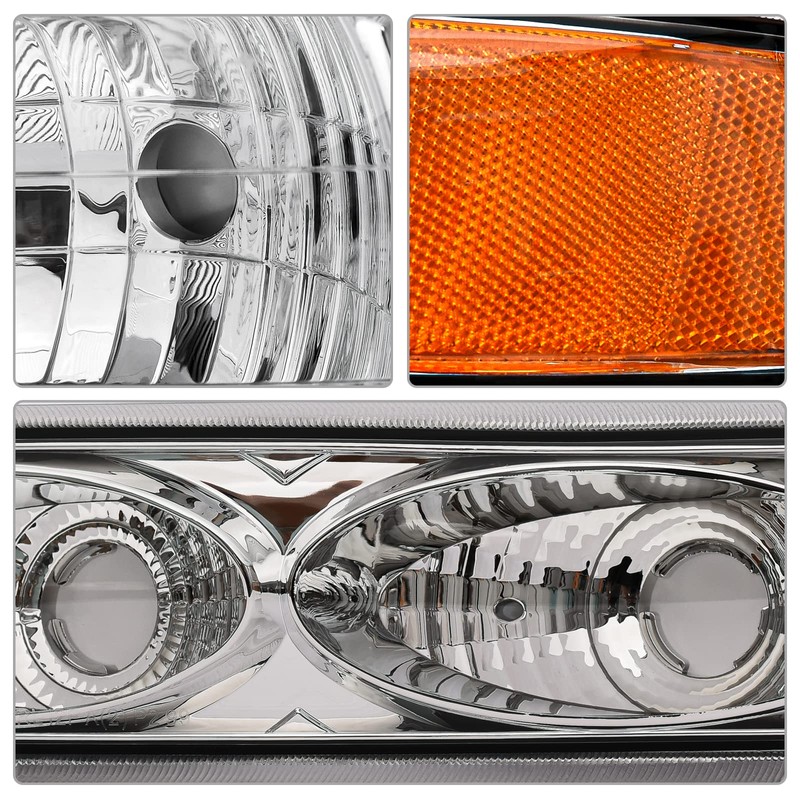 AS Headlight Assembly Compatible with 1999 2000 2001 2002 Chevy