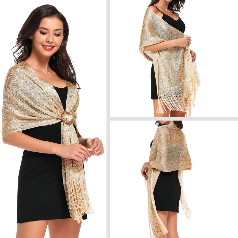 Womens Wraps and Shawls for Evening Dresses, vimate Khaki Pashmina