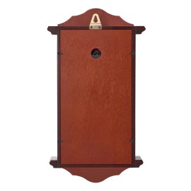 Classic Vintage 18-Inch Quartz Movement Grandfather Clock Pine Wood MDF Quiet Design for Wall DisplaySize: Size 18 inch