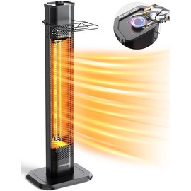 VAGKRI fan Heater, 1500W 36inch indoor heater  with 3 Heating Levels, Tip-Over & Overheat Protection, IPX5 Waterproof Tower Space Heater for Patio Backyard Garage Restaurant Home /portable electric heater