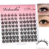 Veleasha Manga Eyelash Strands, 80 Pieces, Anime Eyelash Clusters, C
