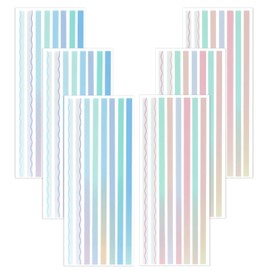 NEWEST 960 Pieces Transparent Highlighter Strips for Reading, Gradient Removable Highlighter Tapes Tabs for Annotating Book, Long Page Sticky Notes Index Tabs with Lines for Aesthetic Office School