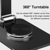 YZLELEQ Adjustable Phone Stand with 360 Rotating Base Portable Foldable