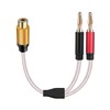 RCA Female to Banana Cable Speaker Cable Banana Plugs, TEKERA