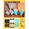 Cuffbow 3 Pairs School Bus Driver Appreciation Gifts Sunflower Socks