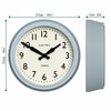 JONES CLOCKS® Telecom wall Clock | Round Vintage Retro Clock