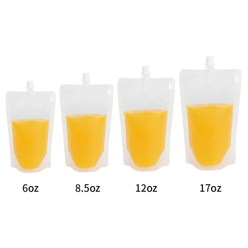 Muka 50 PCS 1.75 OZ Reusable Clear Side Spout Drink