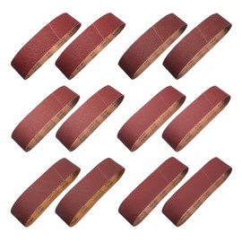 S SATC Sanding Belts 4×36-Inch Sanding Belt Belt Sander Belt Sander Paper (2 Each of 60, 80, 120,150,240,400 Grits) Aluminum Oxide 12PCS