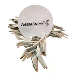 NessaStores California White Sage Smudge Loose Cluster Incense Bulk (2 oz) #JC-1