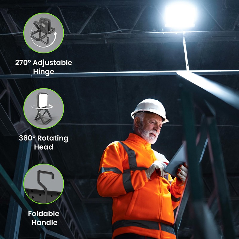 Feit Electric Portable LED Work Light, 360° Rotating Head, 3