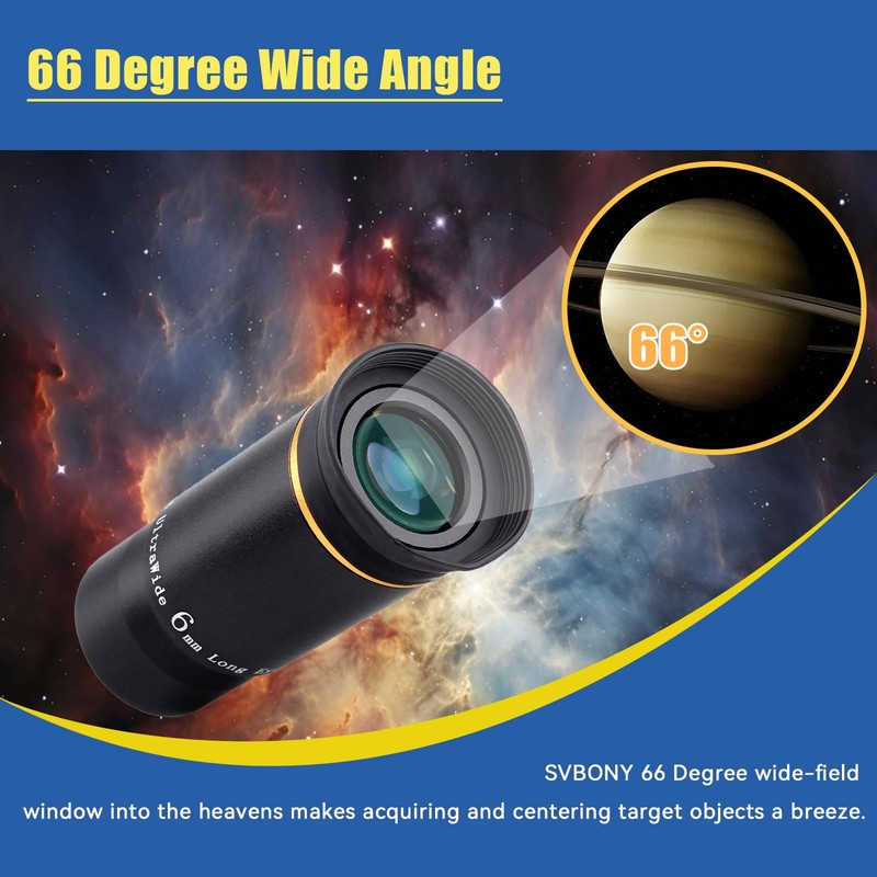 SVBONY Telescope Eyepiece Fully Multi Coated 1.25 inches Telescope Lens