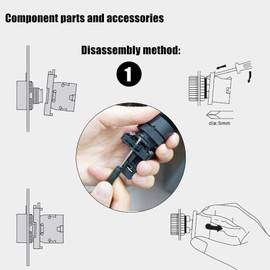 Set of 2 Momentary Push Button Switch Start/Stop Red Green Sign NO NC AC 600V 10A Button Switch ZB2-BE101C-Start/Stop