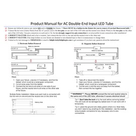 Fulight Type B & Rotatable F14T5/D LED Tube Light - 22-Inch 7W (14W Equivalent), Daylight 6000K, Double-End Powered, Frosted Cover- 110/120VAC (Not a Plug-and-Play)