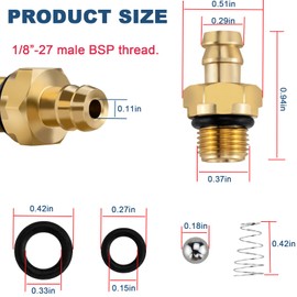 Jingzan 2 Set Pressure Washer Chemical Soap Injector Kit for Briggs and Stratton, Homelite, Ryobi and Husky Replaces 190593GS 190635GS and 203640GS (2 Set Injector Kit)