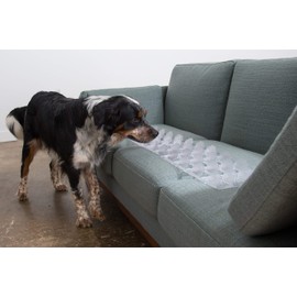 Couch Guard & Furniture Protector - Keep Dogs & Pets Safely Off Furniture (Pack of 4 /Clear) Made in USA!