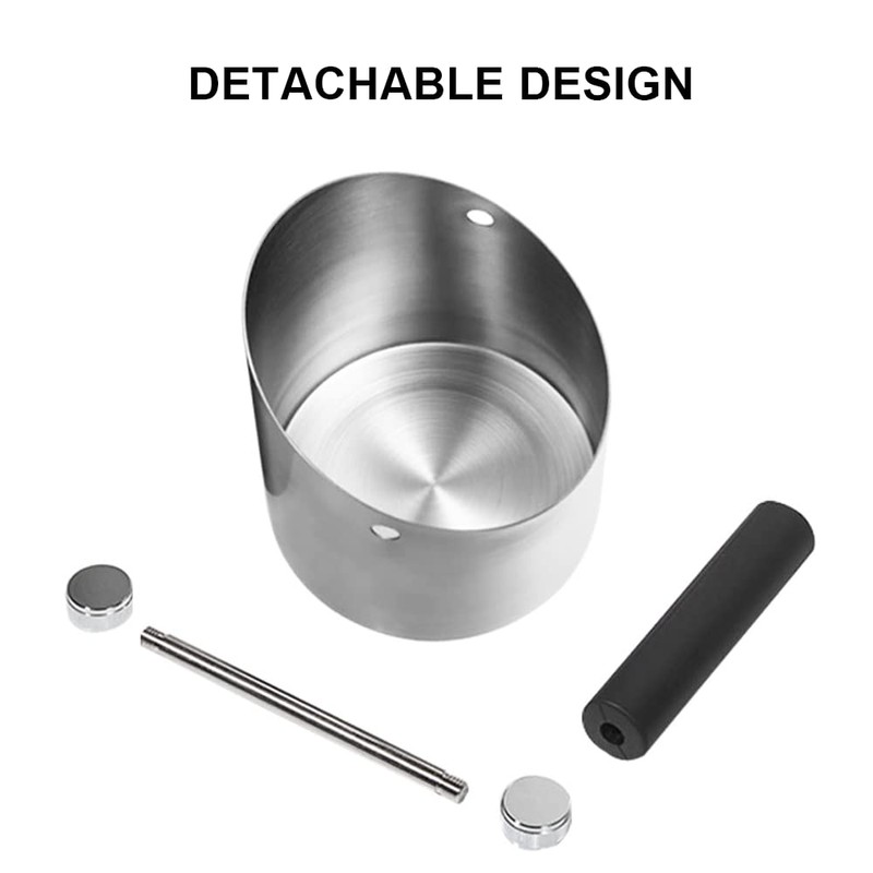 Ompellus Espresso Knock Box, Large Capacity & Non-Slip Base Coffee