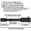 TowWorks 79632 Keyed Alike 5/8" Trailer Hitch Lock Set with