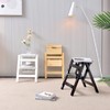 Folding Step Stool Step Ladder 3 Tier, Multi-Functional Folding Solid