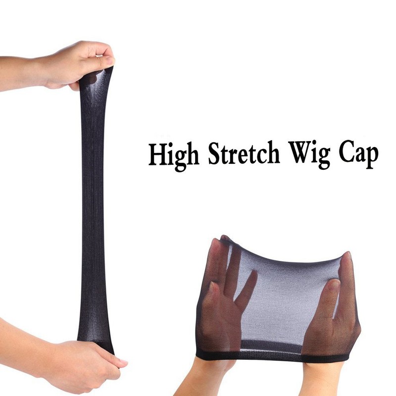 OMORFIEER Unisex Stocking Wig Cap Snood Mesh Natural Black Wig