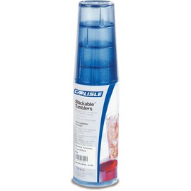 Carlisle 5216-8154 Stackable Shatter-Resistant Plastic Tumbler, 16 oz, Blue (Pack of 6)