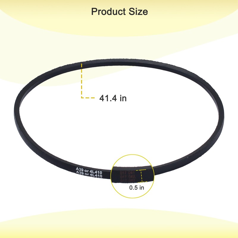V-Belt For Sears Craftsman 10" Contractor Belt Drive Table Saw,Replaces