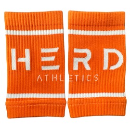 Cotton Wrist Sweatbands – Absorbent, Stretchable Bands for Men & Women – Sweat-Wicking, Anti-Chafing Support for Weightlifting, Functional Training, WODs, Tennis, Running, Fitness (Orange)