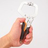 Biugaaufai 6 Pack 6 Inch C-Clamp Locking Pliers with Rubber