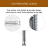 ZUYUEE 30PCS 3/8×2-3/8 in Screws and Wall Plugs Set,Concrete Anchors