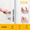 Vellax Wall Door Stopper 6 Pcs - 2" Diameter Clear