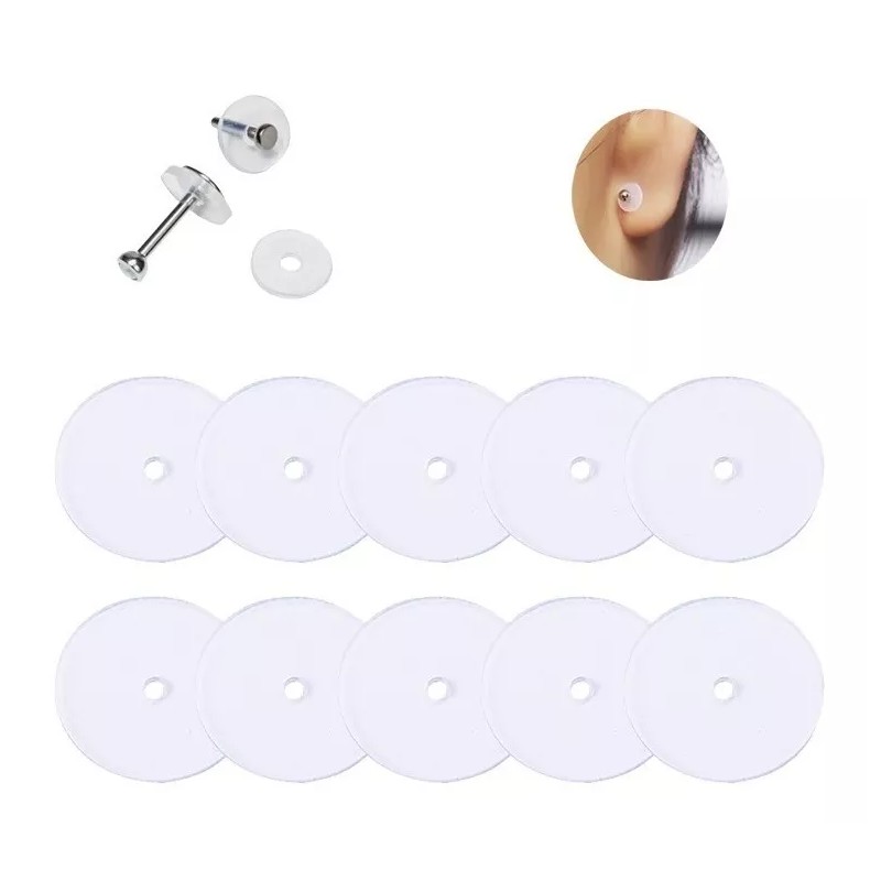 Perforadoras MX 10 Discos De Silicon Para Eliminar Piercing Bumps