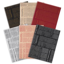 Welpurch 120 Sheet Vintage Newspaper Tissue Paper, 20x14in Old Newsprint Gift Wrapping Paper 6 Designs Retro Kraft Magazine Art Craft Newsprint Tissue for Birthday Wedding Party Decor Gift Crafts