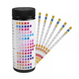 MiOYOOW Aquarium Test Strips, 16 in 1 100 Strips Aquarium Water Test Kit for Freshwater, Aquariums, Fish Pond
