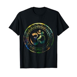 Om Ohm Aum Symbol Spiritual Yoga Gift T-Shirt, black